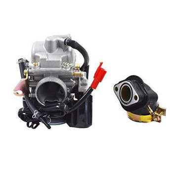 Carburetor & Intake Boot Replacement for Spiderbox Hammerhead Twister 150cc Go Kart