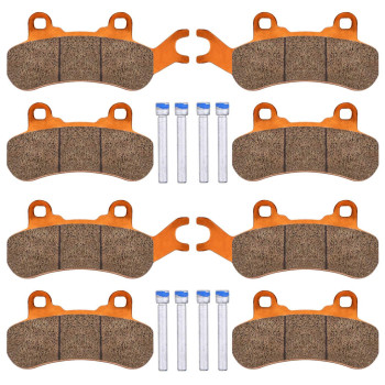 4 Sets Front & Rear Brake Pads for Can-Am Maverick X3 & X3 Max 4x4 XRS DPS 2017-2023,2019 2020 2021 Maverick Trail 800 1000 Sport 1000 EFI MAX 1000R Turbo R Traxter T HD5 HD8 HD10