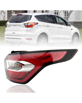 Clidr Right Side Outer RH Tail Light For Ford Escape Kuga 2017 2018 2019 Rear Taillight Brake Lamp (Outer Right)