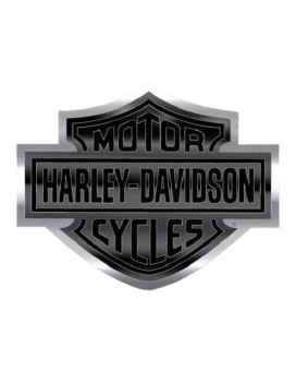 Harley-Davidson Bar & Shield Logo Bendable Aluminum Decal, Black/Silver CG41713