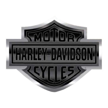 Harley-Davidson Bar & Shield Logo Bendable Aluminum Decal, Black/Silver CG41713