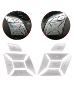 XtremeAmazing Steering Wheel Button Trim Cover Cap Sticker Silver