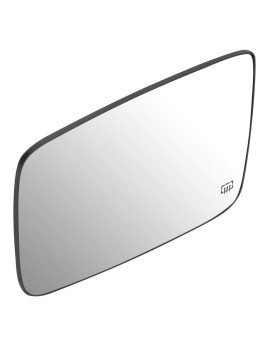 DNA Motoring OEM-MG-0131 68079363AA Factory Style Left Side Mirror Glass w/Heated Compatible with 09-10 Dodge Ram 1500 Pickup / 10 Ram 1500 3500 Pickup