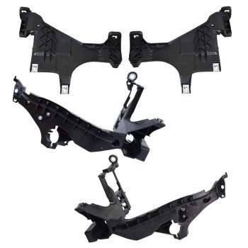 Bapmic 8T0941453B Front Right & Left Headlight Mounting Support Plate Bracket Set for Audi A4 S4 2013-2015