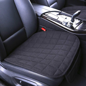 Suninbox Linen Seat Cover for Car,Bottom Seat Covers for Trucks, Car Seat Pad,Car Seat Cushion Breathable Ventilated Front Seat Only[Black]