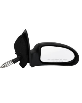 For Ford Focus 2002 2003 2004 2005 2006 2007 Manual Remote Textured Black Side Door View Mirror Passenger Right