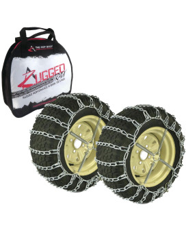 The ROP Shop | Pair of 2 Link Tire Chains & Tensioners??8x8.5x8??or Snow Blowers, Lawn & Garden Tractors, Mowers & Riders, UTV, ATV, 4-Wheelers, Utility Vehicles