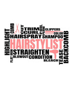 Hairstylist Words Vinyl Decal Sticker - Car Truck Van SUV Window Wall Cup Laptop - One 7 Inch Decal - MKS1399