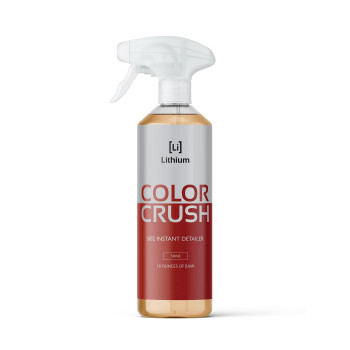 Lithium Auto Elixirs Color Crush- A rather intense approach to an Instant Detailer, Infused with color enhancing technology - Extremely Hydrophobic ingredients, long lasting Instant Detailer