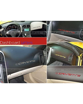 SF Sales USA - Dark Chrome Dashboard or Bumper Letters Compatible with Cor_Vette C6 2005-2012 Plastic Inserts Not Decals