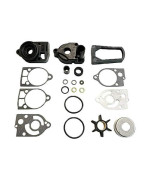 A.A Water Pump Impeller Kit + Exhaust Tube Seal for Mercury 30 35 40 45 50 60 65 70-46-77177A3, 18-3324