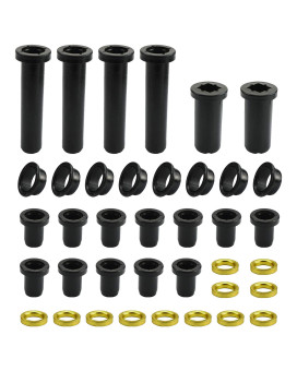 Rear Suspension A-Arm Bushing Kit Rubber Material Fit for Polaris Sportsman 500 RSE 400 4x4 700, Control Long Lower Short Bushing Spacer Set, 38Pcs