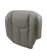 JMTAAT Seat Cover Compatible with 2003-2006 Chevy Tahoe Suburban GMC Yukon 922 Pewter Synthetic Leather Driver Side Bottom Seat Cover