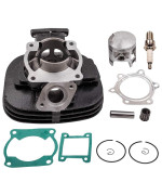 Waverspeed Cylinder Piston Gasket Top End Rebuild Kit Set for Yamaha Blaster 200 YFS200 195cc 1989-2006 2XJ-11111-00-00 2XJ-11311-02-00