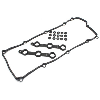 Ensun Engine Valve Cover Gasket Set + 15 Grommets kit Replacement for E36 E39 Z3 M52 S52 Replace 11129070532