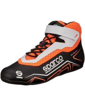 Sparco K-Run Shoes Size 43 Black/Fluo Or