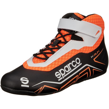 Sparco K-Run Shoes Size 43 Black/Fluo Or