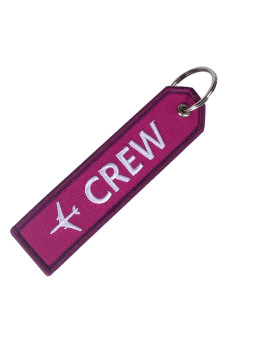 NOVAH Flight Crew, Aviation Embroidered Keychain (Purple)