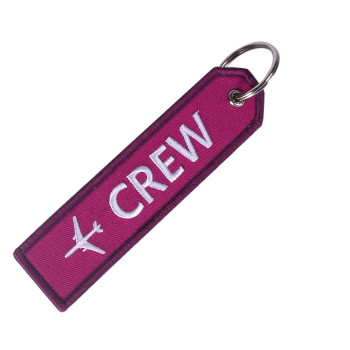 NOVAH Flight Crew, Aviation Embroidered Keychain (Purple)