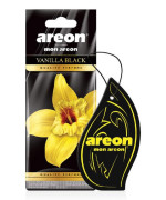 AREON MON MA31 Hanging Best Car Air Freshener Vanilla Black Scent, Paper Hanging Ornaments, Long Lasting Scent for Car or Home 12 Pack