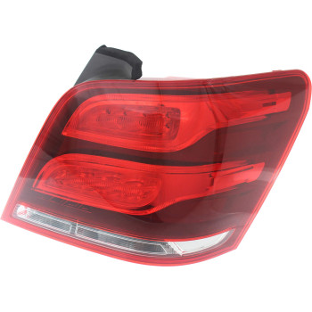 Evan-Fischer Tail Light Assembly Compatible with 2013-2015 Mercedes Benz GLK250 and GLK350 Red Lens Passenger Side