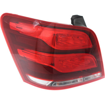 Evan-Fischer Tail Light Assembly Compatible with 2013-2015 Mercedes Benz GLK250 and GLK350 Red Lens Driver Side