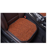 KENNISI Wood Beaded Car Seat Cushion Cooling Car Office Chair Beaded seat Covers for Cars Truck Seat Cushion Large Wooden Bead Covers Autumn Summer 1-PC (1-Coffee-FD)