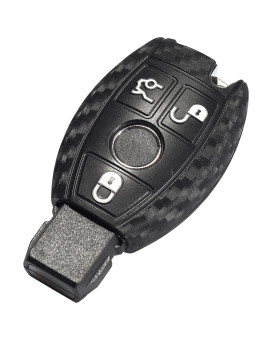 Lcyam Key Fob Cover Case Carbon Fiber Pattern for Mercedes Benz C E M S CLS CLK GLK GLC G Class CLA GLK350 GLA 250 C300 AMG 2019 GLC 300