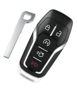 Key Fob Fit for Ford F150 Fusion Mustang Explorer Edge F250 F350 Lincoln MKZ MKC Replacement Keyless Entry Remote Control Smart Key Fob Shell Case with 5 Buttons
