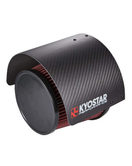 Kyostar 100% Real Carbon fiber Air Filter Heat Shield Cover Universal Air Intake Filter Cover for 2.5-3.5 Cone Filter