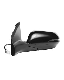 Driver Side Mirror for HONDA CR-V, (textured black w/PTM cover, w/turn signal, foldaway), w/o camera, w/o Aspherical lens, HP