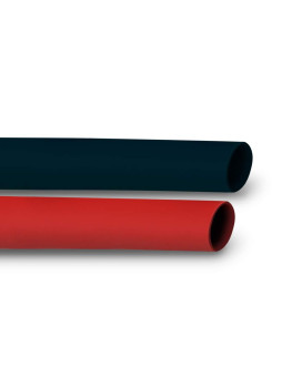 2-Piece TEMCo 1/4 Marine Grade Heat Shrink Tube 3:1 Adhesive Glue Lined 1 RED + 1 BLACK 4ft each