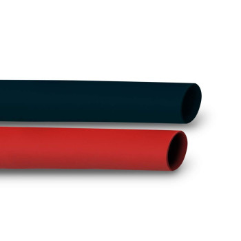 2-Piece TEMCo 1/4 Marine Grade Heat Shrink Tube 3:1 Adhesive Glue Lined 1 RED + 1 BLACK 4ft each