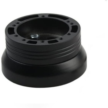 5 & 6 Hole Steering Wheel Black Hub Adapter (Flaming River, Ididit, GM, Chevy)