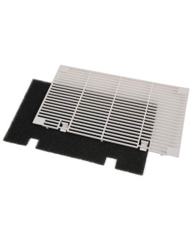 PIT66 RV A/C Ducted Duo-Therm Air Grille, Compatible with Dometic 3104928.019, Replace A-Conditioner Grill with Filter Pad - Polar White