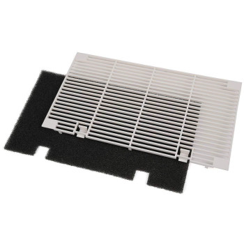 PIT66 RV A/C Ducted Duo-Therm Air Grille, Compatible with Dometic 3104928.019, Replace A-Conditioner Grill with Filter Pad - Polar White