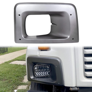 JMTAAT Passenger RH Headlight Bezel Trim Compatible with 2003-2009 Chevy/GMC C6500 C7500 C8500 Replaces 15173202