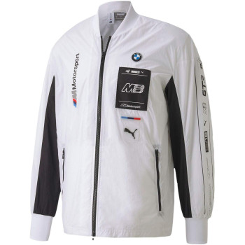 Puma - Mens BMW MMS Street Jacket, Size: Medium, Color: Puma White