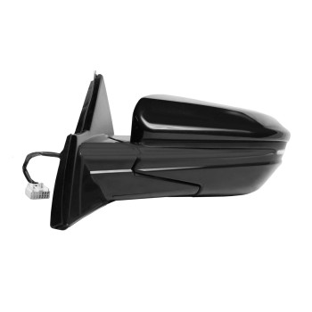 Fit System Driver Side Mirror for HONDA Civic Hatchback, (textured black w/PTM cover, w/turn signal, foldaway), w/o camera, w/o chrome trim, L, HP (63636H)