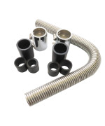 Gxcdizx 24 Stainless Steel Radiator Flexible Coolant Water Hose Kit with Caps Universal