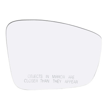 Passenger Right Side Mirror Glass Assembly With Plastic Back Plate Heated Compatible with VW Volkswagen 2011-2018 Jetta MK6, 2012-2015 Passat B7, 2012-2018 Beetle Classic