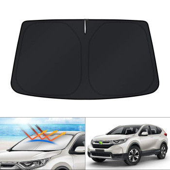 KUST Windshield Sun Shade for Honda CR-V 2017 2018 2019 2020 2021 2022 CRV Sunshade Window Sun Visor Protector Foldable Blocks UV Rays Keep Your Car Cooler