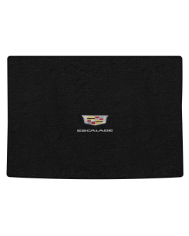 Lloyd Mats Heavy Duty Carpeted Floor Mats for Cadillac Escalade ESV 2015-2020 (Charcoal, Cargo - Large Emblem)