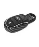 Heinmo for Cooper S Countryman F54 F55 F56 F57 F60 Key Shell Fob Key Cover Chain Rope Keychain Alloy Cooper Accessories (Carbon U Type Cover)