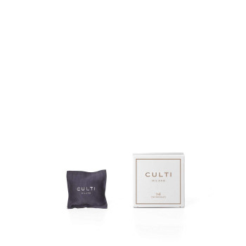 Culti Car Perfume in Scented Pad Size 7X7cm Milan Tea Fragrance, Sencha Tea and Woods - Duration 3 Months