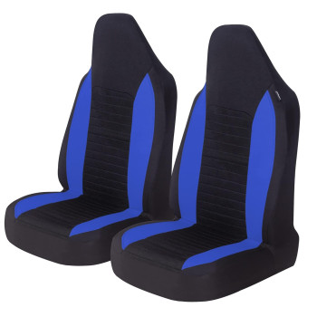 AUTOYOUTH Auto Car Front Seat Covers Bucket Seat Cover Seat Protectors Universal Fit Seat Covers for Sedan, Truck, SUV- Black Blue