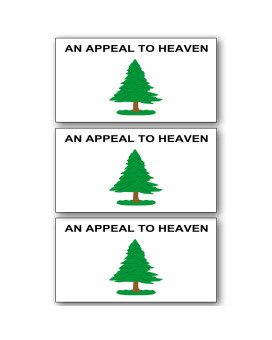 an Appeal to Heaven American Flag Car Magnetic Stickers - Bumper Sticker - Car Stickers & Decal Sticker Magnet - American Made Decals & Bumper Stickers for Car - Truck Decals - 4 X 2.1 (Set of 3)