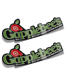 STYLN GAPPLEBEES Slap Sticker (2) CAR Truck Vinyl Sticker Decal Racing 7