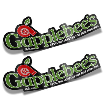 STYLN GAPPLEBEES Slap Sticker (2) CAR Truck Vinyl Sticker Decal Racing 7