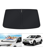 KUST Windshield Sun Shade for ToyotaRAV4 2013 2014 2015 2016 2017 2018 Window Shade Sun Visor Protector Foldable Blocks UV Rays Keep Your Car Cooler